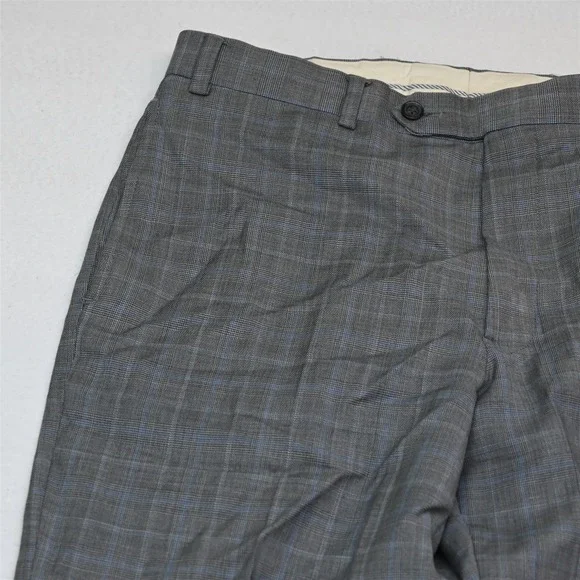 Brooks Brothers 38R 32x34 Gray Glenn Check 100% Wool Explorer Fitzgerald Suit